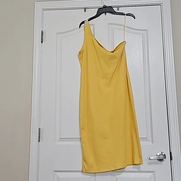 nine west one shoulder dress Nine West One-Shoulder Fit-and-Flare Dress Size 2X NWT